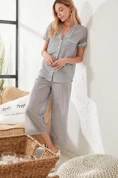 

Trendyol Polka Dot Knitted Pajamas Set THMSS20PT0190