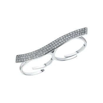 

Silver ring with cubic zirconia sunlight sample 925