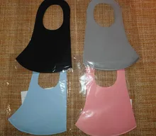 Mascarilla facial lavable con elásticos, máscara de algodón de seda de hielo, transpirable, a la moda, antipolvo, anticontaminación, a prueba de viento, PM2.5