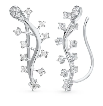 

Silver earrings with cubic zirconia sunlight sample 925
