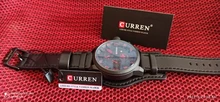 CURREN-Reloj deportivo estilo militar de cuarzo para hombre, cronógrafo con fecha y correa de cuero, marca superior de lujo, negocios, regalo, 8225