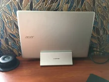 Soporte de escritorio Vertical de aluminio que ahorra espacio para MacBook Air/Pro 16 13 15, iPad Pro 12,9, Chromebook y portátil de 11 a 17 pulgadas