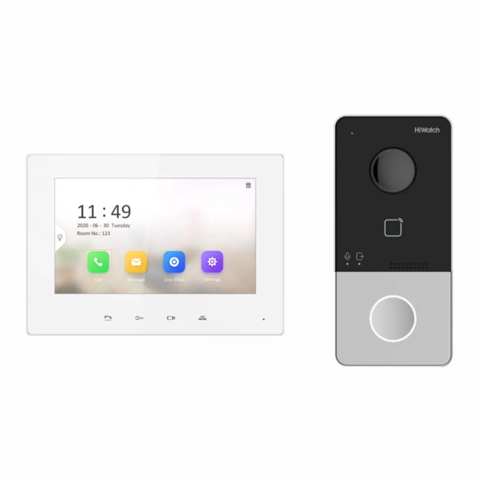HiWatch DS-D100IKF Комплект IP видеодомофона | Безопасность и защита