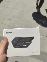 LEXIN-Intercomunicador con bluetooth 5,0 para casco, auriculares resistentes al agua de 1200m para 2 conductores de 6 colores, modelo LEXIN ET COM, 1 unidad