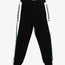 Coton Kids/черный спортивный костюм с надписью six