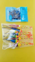 Juego de flotadores de pesca, boya, palo de luz de pesca, oscilante, tamaño variado, Color, accesorios de boya, 10 unids/lote