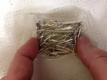 100-200 unids/bolsa 20 25 30 40 50 60 70 mm alfileres de cabeza de oro de cobre/rodio Headpins para resultados de la joyería de DIY suministros