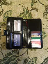 Cartera de cuero con cera de aceite para mujer, monedero de gran capacidad, con cremallera, bolso de mano largo, tarjetero, 2020