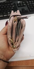 SMOOZA-Cartera de Piel de Mujer, Cartera de Piel de Mujer, billetera mate corta, billetera de Mujer con tres tarjetas plegables, 2020