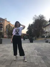 Pantalones de punto finos para mujer, pantalón suelto, de pierna ancha, cintura elástica, hasta el tobillo, talla grande, S-4XL