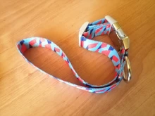 Dog-Personalized-Collar Cloth Reflective Metal Diving Collars Black Buckle Large Medium