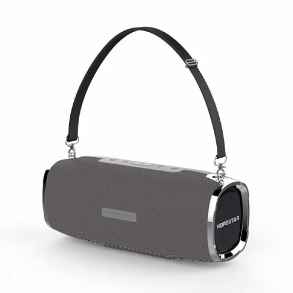 Колонка bluetooth Hopestar A6 беспроводная портативная Колонка TWS стерео динамик блютуз колонка - Цвет: Серый