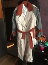 Gabardina informal de algodón para mujer, abrigos largos vintage de talla grande, abrigos doble superior, prendas de vestir kpop con botonadura