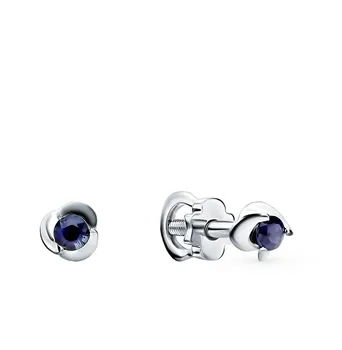 

Gold earrings with sapphires sunlight sample 585