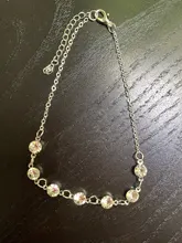 Es de cristal de moda tobilleras para mujer oro Color plata bohemio tobillera correa brazalete EN el pie de la pierna pulseras joyas de bohemia