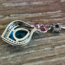 Drop-Earrings Silver Jewelry Crystal 925-Sterling-Silver Fashion Luxury Korea New