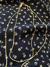 Collar de cadena de serpiente fina para mujer, gargantilla de oro, accesorios de fiesta, joyería minimalista, 2021