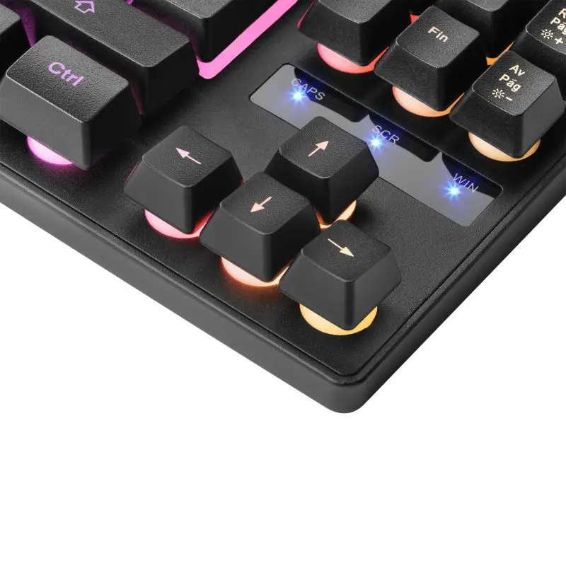 Mars Gaming MKMINI Ultra-compact mechanical Gamer keyboard RGB Flow Gaming  keyboard Outemu Switches black and white Spanish/French/Portuguese language  - AliExpress