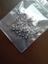 Bolas giratorias de pesca, rodamiento giratorio con anillos de presión de seguridad, accesorios de pesca de carpa, 50 unids/lote