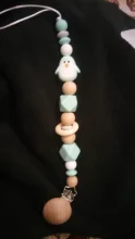 Chain Pacifier-Clip Crochet Penguin Baby Silicone Dummy-Holder Beads Hand-Made Cute 