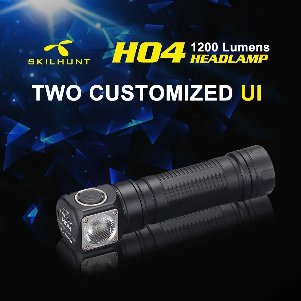 US $44.90 SKILHUNT LED FlashlightH04 Series Light Weight Head lampUSB Magnetic Rechargeable HeadlampEasy Clip Running Working