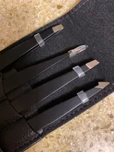 Pinzas antiestáticas de acero inoxidable para mantenimiento de cejas, herramientas de reparación de precisión Industrial, recta, 4 Uds.