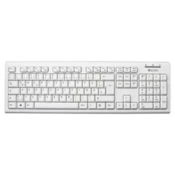 

White USB keyboard Italian LAYOUT adapter PS2 IT
