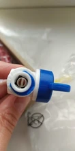 Válvula de bola de plástico para acuario válvula de bola recta de agua RO de 1/4 pulgadas, 3/8 pulgadas, conexión rápida de 1/4 pulgadas, macho, 3/8 pulgadas, hembra
