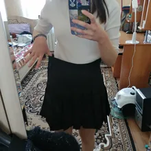 Mini Skirts School-Uniform Female Girl White High-Waist Fashion Women Cute Sweet Pleated