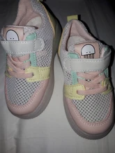 Zapatillas de caminar para bebés de 0 a 3 años, zapatillas de primavera y verano con suela de gelatina a través de Red, zapatos individuales con Velcro