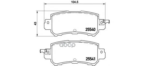 Колодки Тормозные Дисковые Зад Mazda Сх-5 Brembo арт. P49047