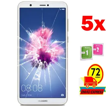 

5x Protectors Screen Tempered Glass for for HUAWEI P SMART 2018 (Not Full SEE INFO)