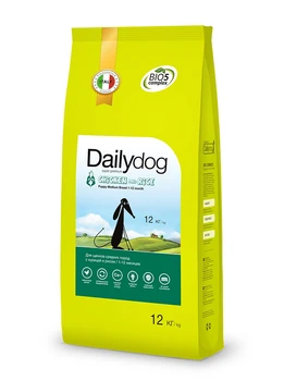 

Dailydog puppy medium breed for puppies chicken/Rice-12 kg x 1 pc
