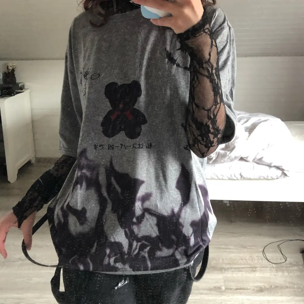 E-boy E-girl Harajuku streetwear loose T-Shirt photo review