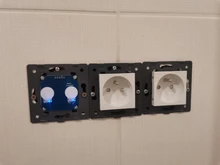 Livolo – Interruptor táctil sin panel de cristal para pared. VL-C701, Base de pulsador táctil estándar europeo, CA 220-250V