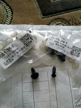 Lote de 10 unids/bolsa de tornillos y arandelas de plástico negro para ojos de juguete, cuentas de Ojos de seguridad con junta para muñecas de juguete DIY