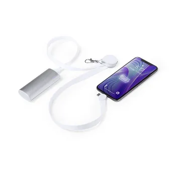 

Lanyard Charger with USB-C, Micro USB and Lightning White 146145