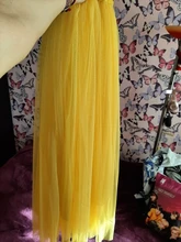Skirt Women Mesh Lace Tulle Spring Long Vintage Yellow Beach Summer Elastic-Waist Travel-Ball