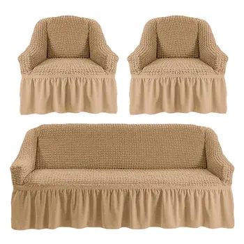 

Cover for sofa triple, two armchairs, beige