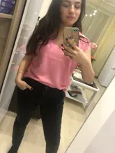 Pullover Vest Sweater Knitted Pink Winter Women Warm Girls Autumn V-Neck Casual New