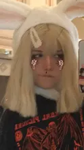 Gorro con orejas de conejo para mujer y niña, Gorro con orejas de conejo para Halloween, Cosplay, gorro largo con Orejas de conejo de peluche Sombrero de conejo