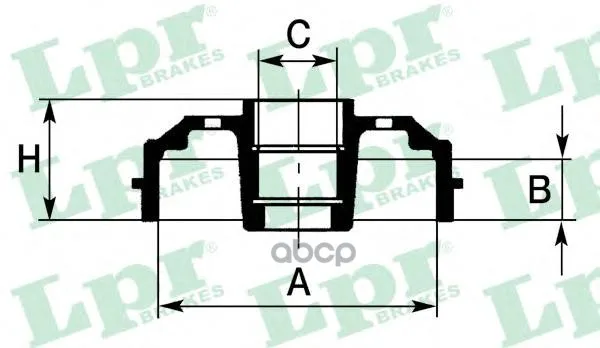 Барабан Тормозной Renault Logan/Clio/Megane(D=203mm) С Подш. Lpr 7d0665c Lpr арт. 7D0665C