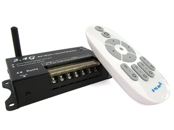 

Led Dimmer PWM 2.4G Multi 4 Channel Controller Wireless RF remote Controller 12V 24V 4 X4A DM16