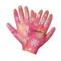 

Nylon gloves for women solid pu palm coated AWG-NW-09