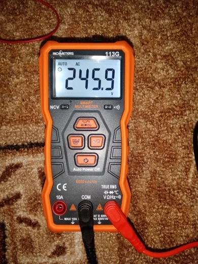 Отзыв о товаре Цифровой мультиметр RICHMETERS RM113G, 6000 отсчетов, автоматический измеритель напряжения постоянногопеременного тока, Бесконтактный индикатор непрерывности, RM113ADE с магнитом от пользователя N***k