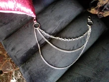 Cinturón Punk de un solo/tres capas para hombre y mujer, llavero de estilo Hip-hop, pantalones vaqueros, cadena de Metal largo, accesorios de ropa, joyería