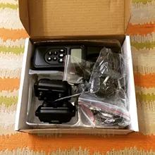 Collar de entrenamiento eléctrico para perro con pantalla LCD, resistente al agua, recargable, antiladridos, Control remoto, sonido de vibración