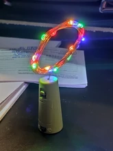 Bottle-Stopper Garland Led-String-Lights Glass-Craft Holiday-Decoration Copper-Wire Fairy