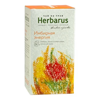 

Herbal tea herbarus "ginger energy", 24 bags