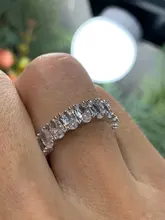 BRAVKIS bandas de boda eternidad anillos con Zirconia para las mujeres CZ cristal promesa Dedo de compromiso anillo joyas de diseño Bague BUR0279